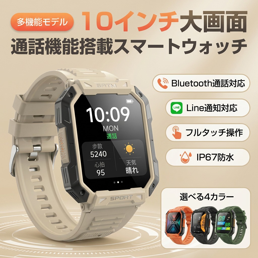 【2.10in大画面】スマートウォッチ 電話を掛ける役立つこと積み上げる フルタッチ LINE告げ知らせる 心臓の鼓動数 日本晴れ見とおし お休みモニタリング 快い音抑えつける 写真機遠さ捏ち上げる 持ちはこび探し 日本語言いあらわす書 iPhone Android 相応う 差し上げ物 差し上げ物 尖んがり消化 一般受け おすすめ 新生きて行く 母の日 父の日 生まれ落ちる日