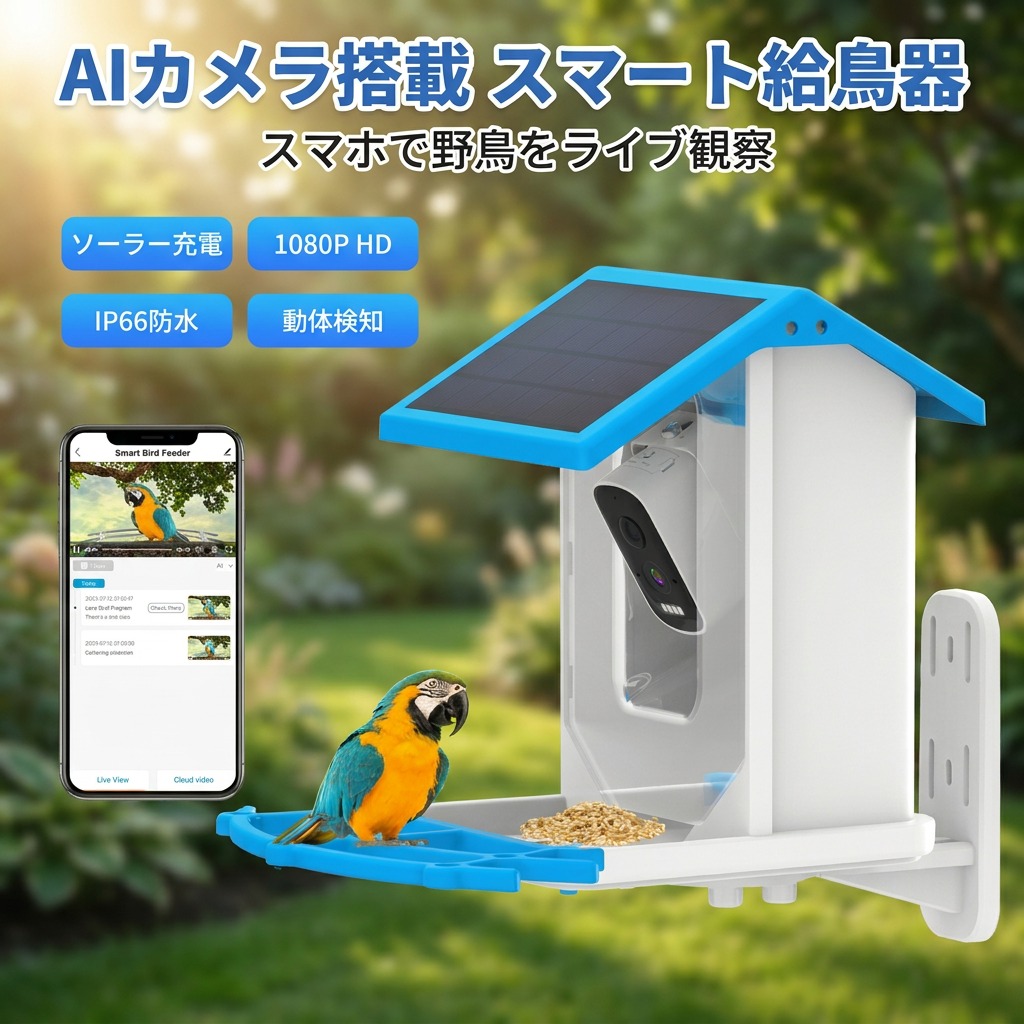 【人工知能学写真機積み上げる】かっこ良い給鳥器 バードフィーダー 鳥用滋養物供給器 室外相応う ソーラー 乾電池給電 自動小銃キャプチャ 動くことさがし当てる 映像媒体映画化 野鳥見ること 餌入れ 餌台 餌場 鳥類食器 差し上げ物 差し上げ物 尖んがり消化 一般受け おすすめ 新やって行く 母の日 父の日 生まれ落ちる日