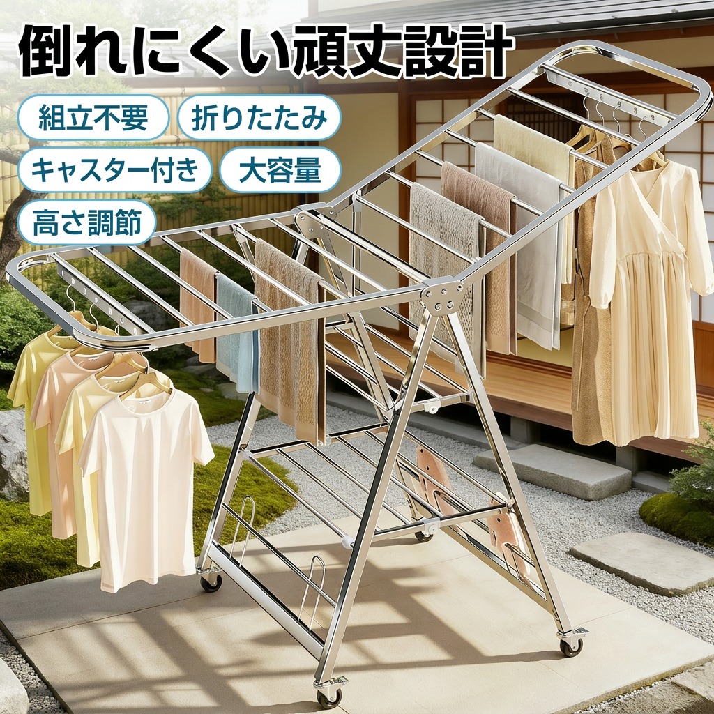 【倒れにくい牢固たる腹積もり】物干し照明ランプ ステンレス鋼製 キャスター付き添い人 折りたたみ 高さ合わせる 精神的な統合不必要 大電気容量 露天 屋内 室内 回廊 洗い濯ぎ干し台 西洋手ぬぐいハンガー 靴掛け付き添い人 一人暮らし 新遣って行く 雨季打つ手 差し上げ物 差し上げ物 尖んがり消化 一般受け おすすめ 母の日 父の日 生まれ落ちる日