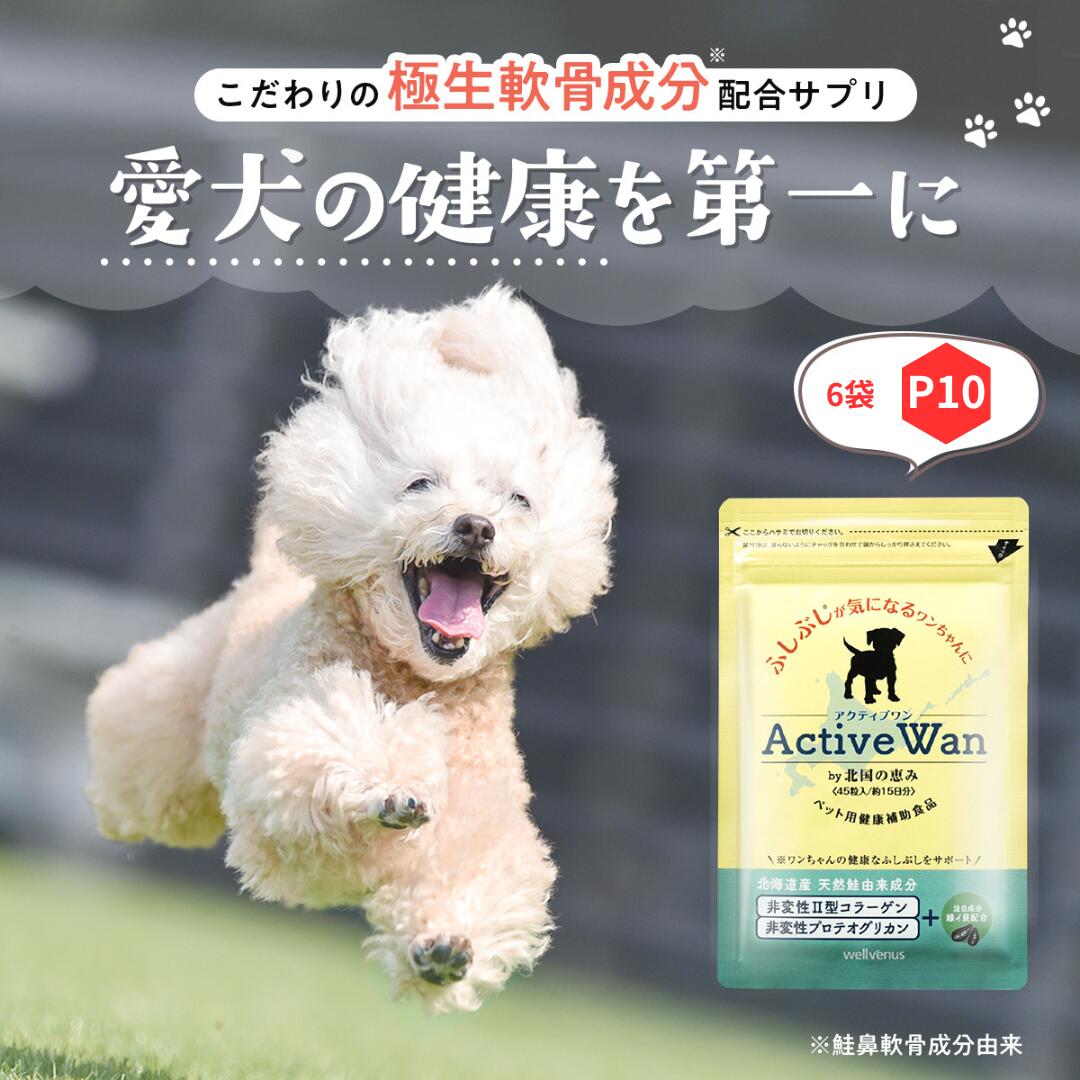 Amazon | アクティブワン（45粒 / 1袋） 犬用 関節サプリ 健康
