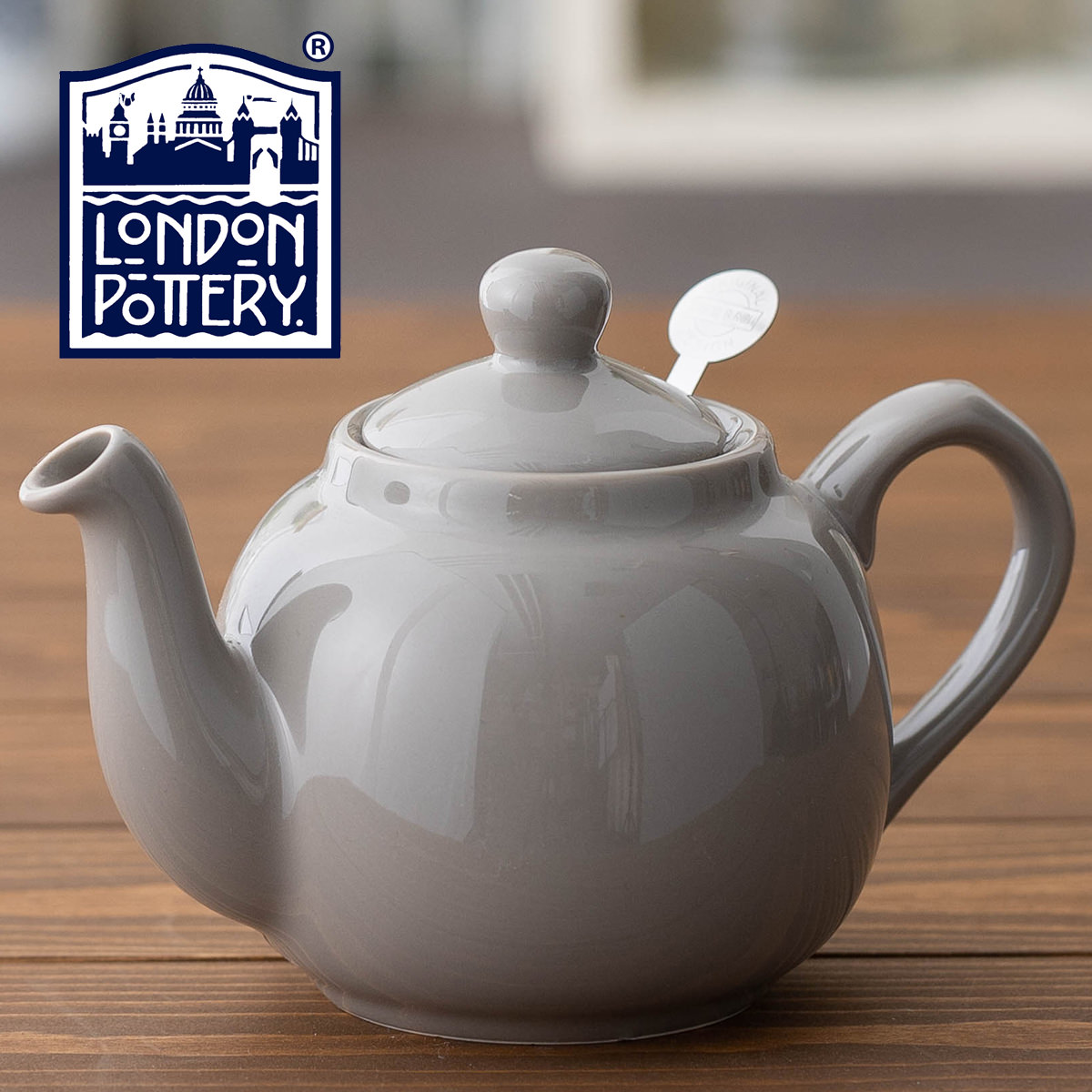 London　Pottery　ティーポット　新築　新生活　紅茶　600ml　かわいい　ポタリー　子供　2カップ　琺瑯　在宅　陶器　引越し　ボックス付き　無地　英国ブランド　コーヒー　ホーロー　おうち　プレーン　記念日　ストレーナー　家　おしゃれ　ロンドン　新居