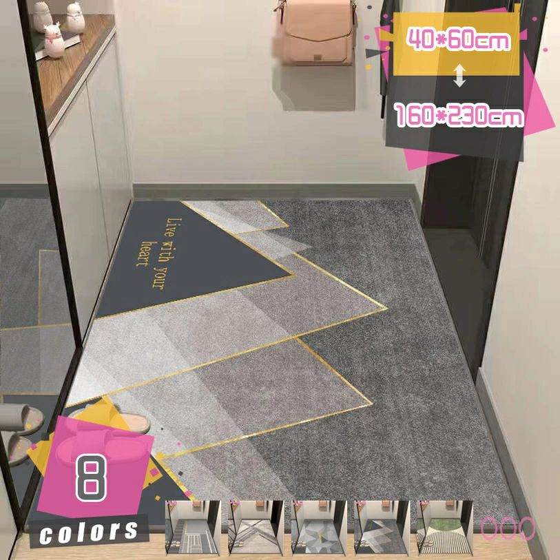玄関マット 屋外 北欧 洗える 滑り止め おしゃれ 屋内 外用 風水 大判 泥落とし エントランス 玄関 室外用 泥除け ドアマット 家庭用 オ