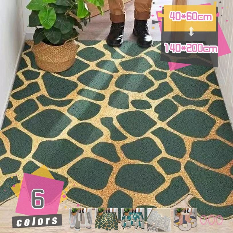 玄関マット おしゃれ キッチンマット ラバーマット お手入れ簡単 ゴムマット 耐摩耗性 汚れ防止 無地 業務用 家庭用 プラスチック 屋外