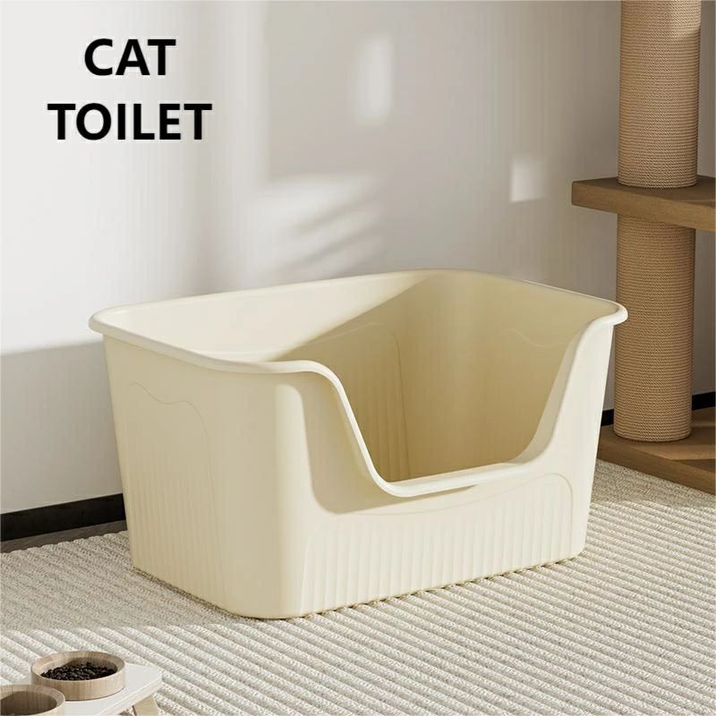 【送料無料】猫トイレ 特大 大きめ ネコトイレ 大型 大きめ 隠す 猫砂 飛び散り防止 スコップ付き 猫 トイレ 猫用トイレ ネコ ねこトイ