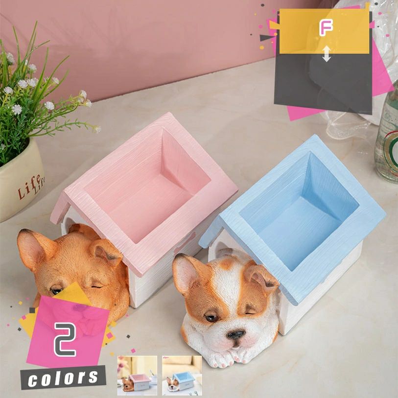 かわいい 犬の置物犬収納ボックス キー フォンチョコレート キャンディー収納 テーブル デコレーション 犬 の 置物 キー収納 飾り テー