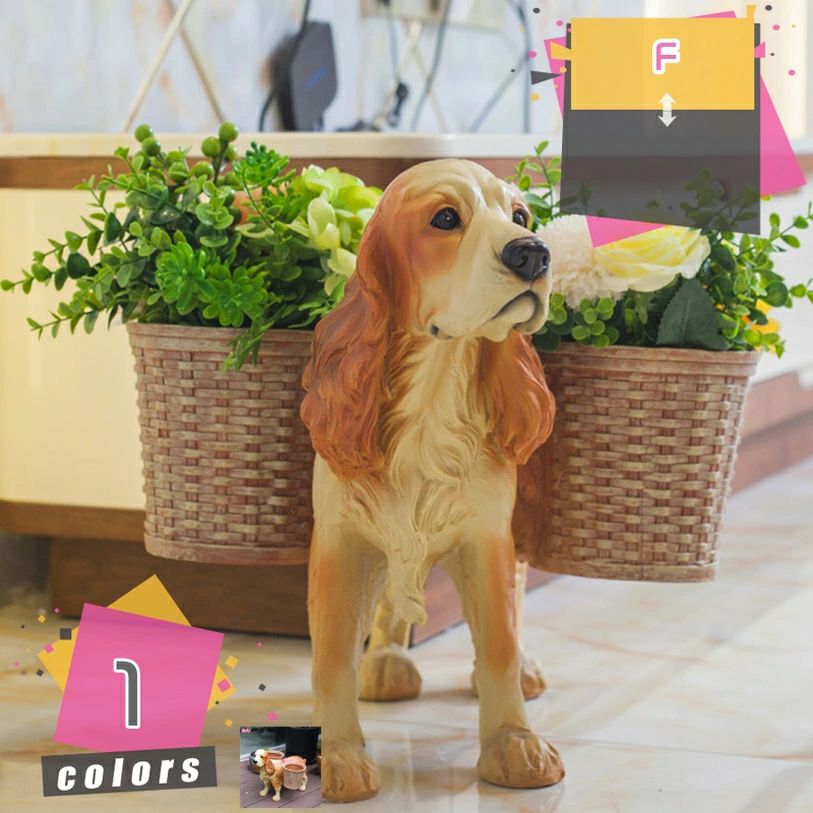 ガーデニング 飾りつけ 毛の荒物 ガーデンオーナメント 犬 カントリー雑貨 室内装飾 室外 気が大きい 犬の飾りつけ 飾りつけ 苑地オブジェ