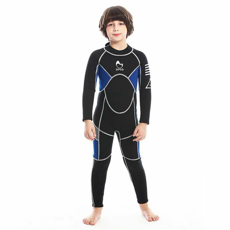 着心地抜群 ウェットスーツ 子供用 3mm サーフィン フルスーツ バックジップ ダイビング マリンスポーツ 女の子 男の子