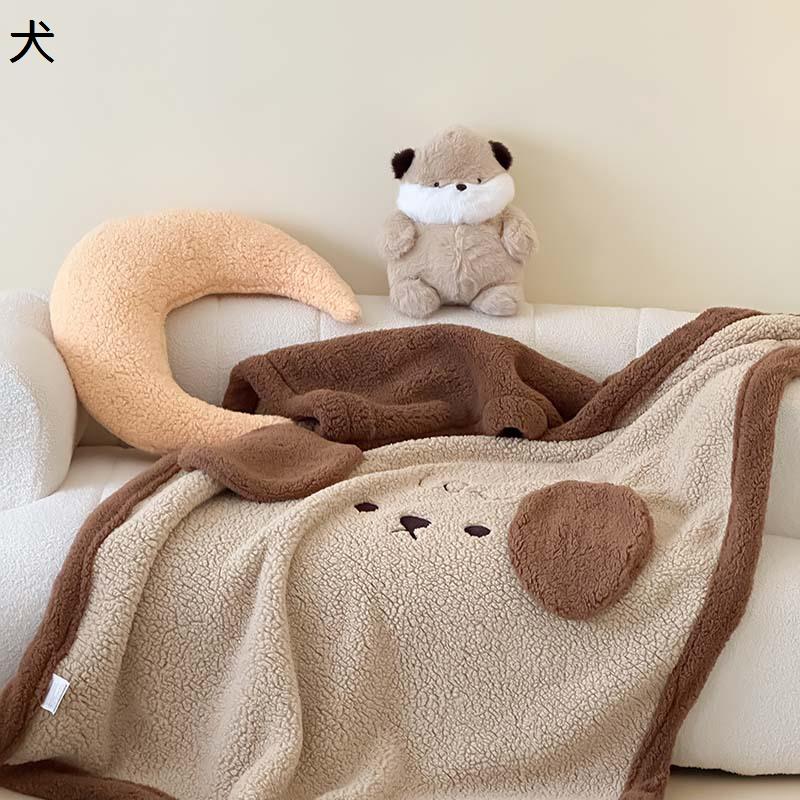 毛布 子供部屋 ブランケット とろとろ 兎 パンダ 犬 シングル ダブル 膝掛け 肩掛け カワイイ 防寒保温 あったか 秋冬用 もふもふ 洗え