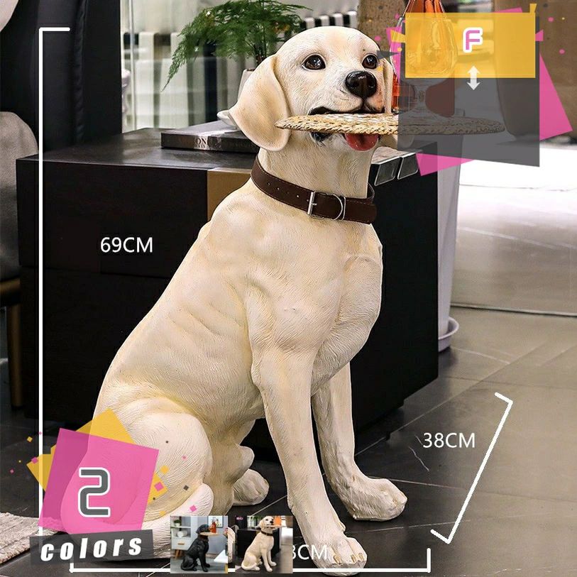 置き物 動物 ドッグオーナメント 犬 置物 オブジェ 犬の置物 ガーデニング 工芸品 ギフト プレゼント 防水 屋外 庭オブジェ ガーデンオ