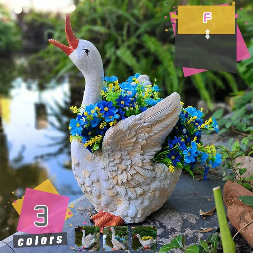アヒル オブジェ 置物 インテリア 雑貨 ガーデンオーナメント 動物 アニマル インテリア雑貨 かわいい プレゼント ギフト お祝い アニマ