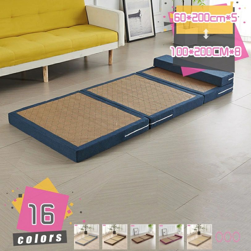 ソファーベッド 折りたたみ 籐製 涼しい 3WAY 一人暮らし シングル 在宅 屋内 リビング フロア リクライニングチェア ソファベッド 一人