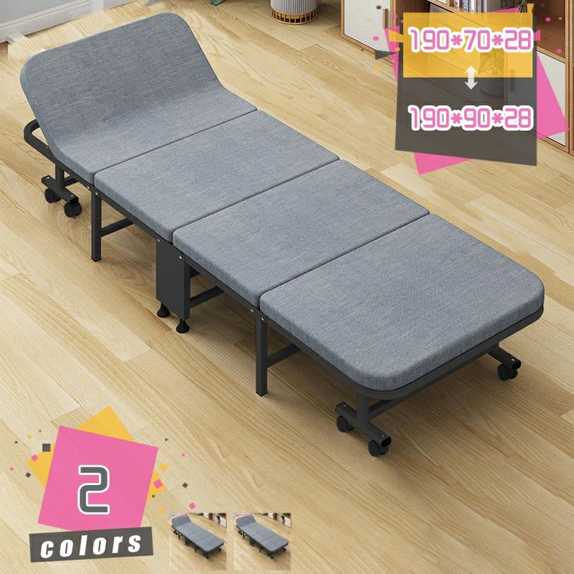 折りたたみベッド シングル 軽量 一人掛け コンパクト 携帯便利 3秒収納 四つ折り 簡易ベッド 一人暮らし 在宅 オフィス 仮休憩 ワンル