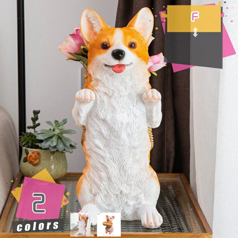 ガーデニング雑貨 ガーデニング 置物 ガーデンオブジェ ガーデンオーナメント 犬の置物 屋外 防水 インテリア 庭 飾り 屋外 アウトドア