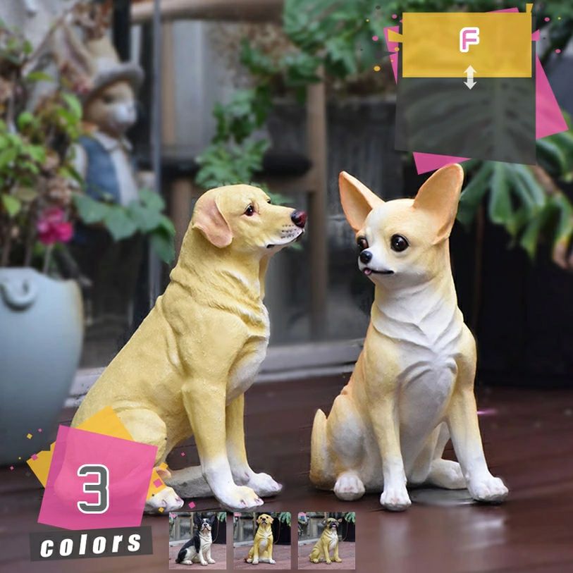 ガーデニング雑貨 可愛い 犬 置物 大型 屋外 防水 ガーデニング ガーデンオーナメント オブジェ かわいい 誕生日 プレゼント アウトドア