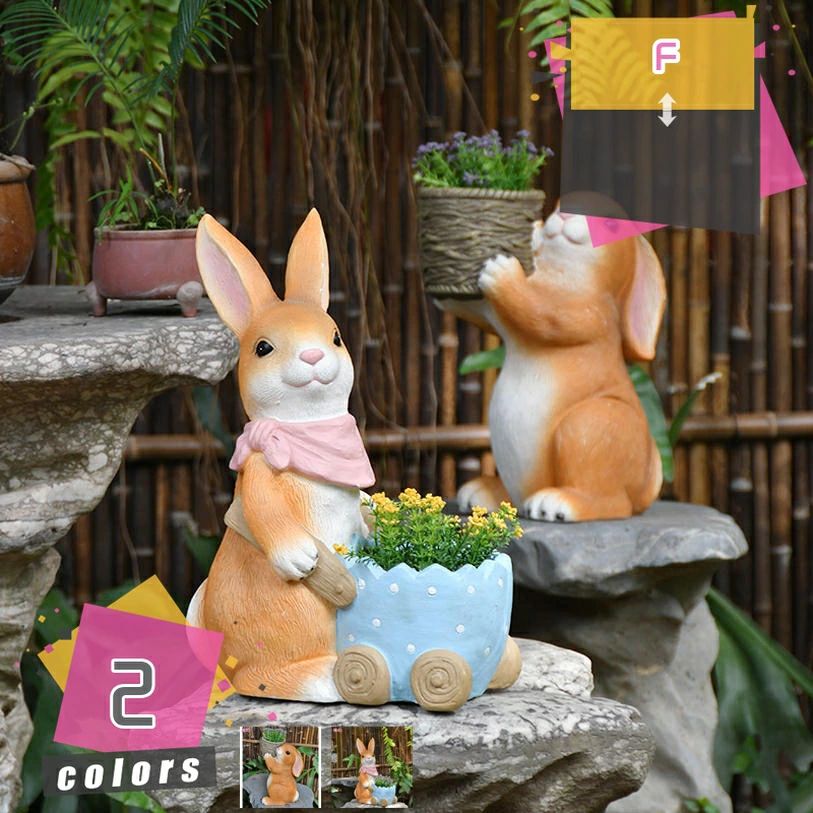 ガーデン 置物 インテリア 雑貨 うさぎの置物 ガーデンオーナメント 動物 かわいい デコレーション 癒しグッズ ガーデニング 庭 オブジ