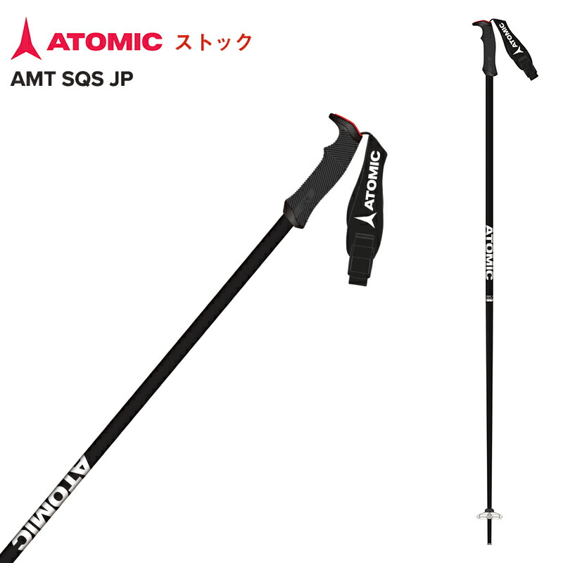 激安先着 キッズ アトミック ATOMIC BLACK スキーポール 21 BOY AMT JP AJ5005670 Red ボーイズ ストック