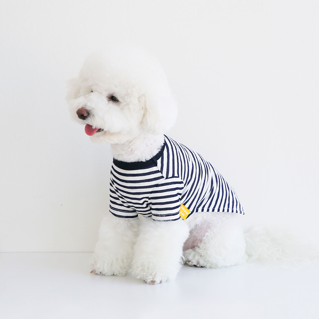 SayCheeseポケットボーダーTシャツ/S,M,L,XL【犬服春薄手ポケットボーダー薄手Tシャツ伸縮おしゃれシンプルかわいい人気男の子女の子】【犬の服ドッグウェアベストフレンズ】
