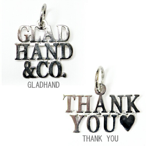 GLAD HAND ロゴトップ THANK YOU JEWELRY USA 　【オリジナル巾着、BOX付】ネックレス チャーム 飾り シルバー アクセサリー｜WENDY SIDE