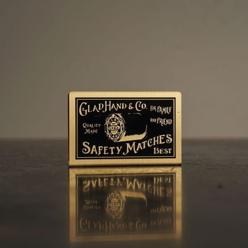 グラッドハンド　マッチボックス　ホルダー　GLAD HAND&Co.　マッチホルダー ブラス　ボビン柄