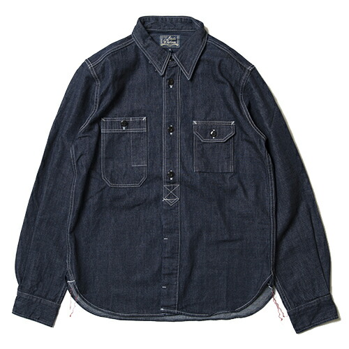 STUDIO D'ARTISAN デニムシャツ　ポケット　チェック柄　Lサイズ 楽天市場】ステュディオ・ダルチザン STUDIO D'ARTISAN 14oz