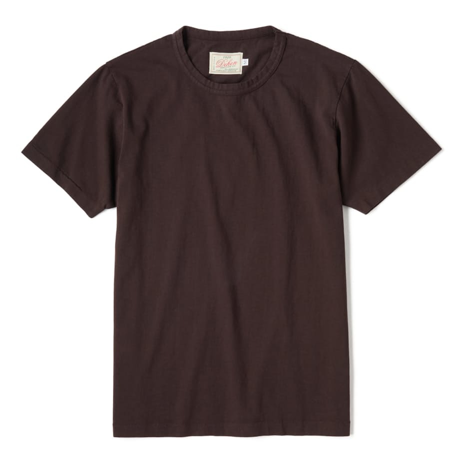 ディーエン Dehen メンズ クラシック　半袖Ｔシャツ HDOST ヘビーオンス アメカジ バイカー【ブラウンのみ】