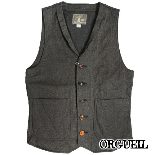 ORGUEIL オルゲイユ フレンチワークベスト OR-4009 サイズ:38 ORGUEIL オルゲイユ フレンチワークベスト|ジレ『Work Wear