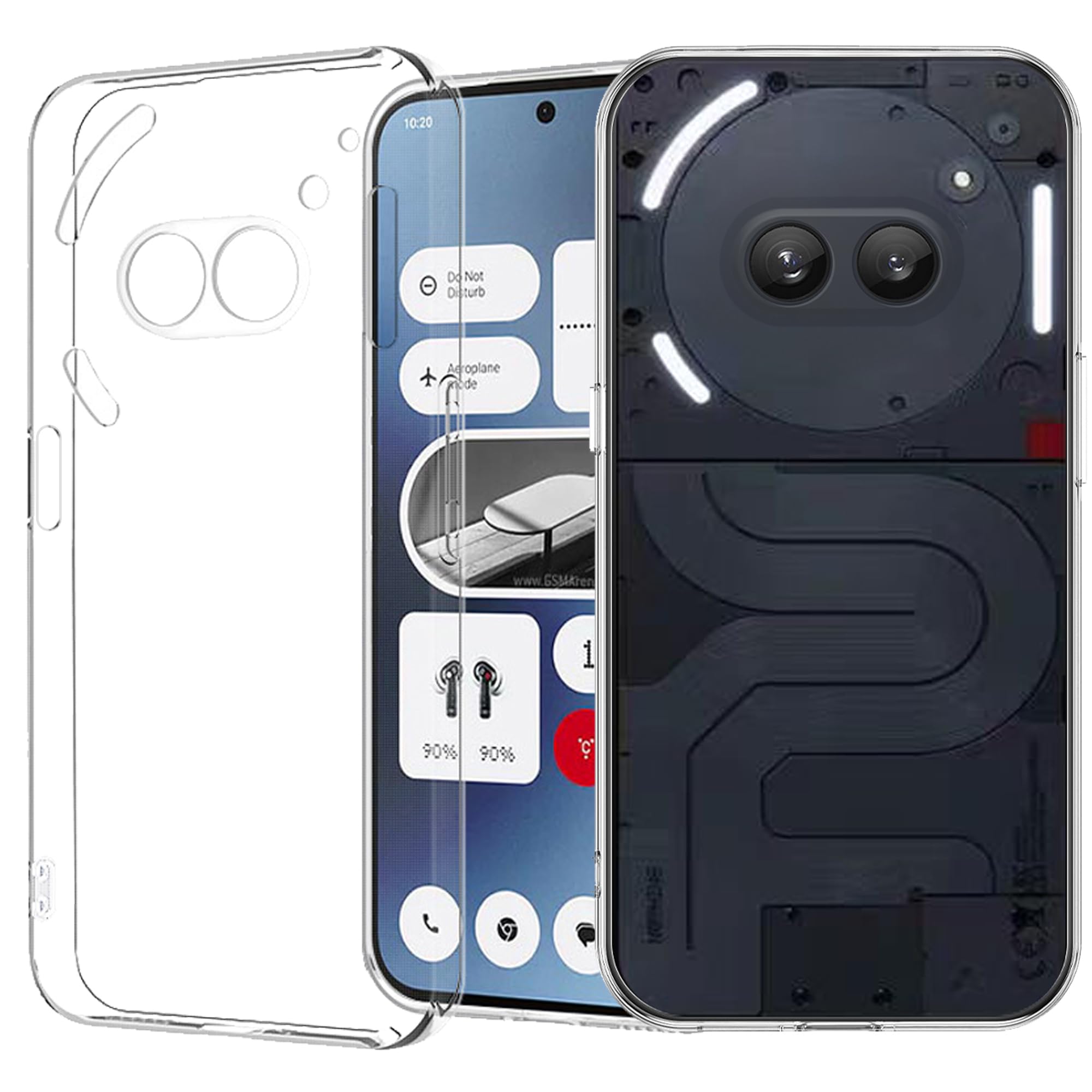 【未使用】NOTHING PHONE スクリーンプロテクター・ケースセット ZENIX DESIGN TECH nothing phone 2a ケース フィルム付き 2枚