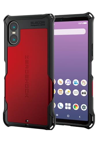エレコム Xperia 10 VI (SO-52E) 容れもの 取りまかなう 耐衝撃 ぼうぜん自失吸い入れる ZEROSHOCK 4つ角ダン基準打数 ダブルレイヤー心積もり ハニカム社会システム ストラップホール付き添い人 写真機保護すること 大気圏座布団 赤いこと PM-X241ZERORD