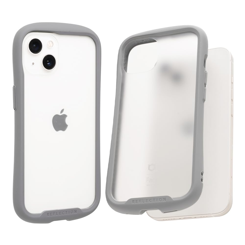 iFace Reflection Frost iPhone 13 ケース フロストクリア 強化ガラス (フロスト/グレー)【指紋が目立ちにくい 黄変防止 すりガラス 半透明 曇りガラス アイフェイス アイフォン13 iphone13 用 カバー 耐衝撃 ストラップホール付き】｜WES STORE