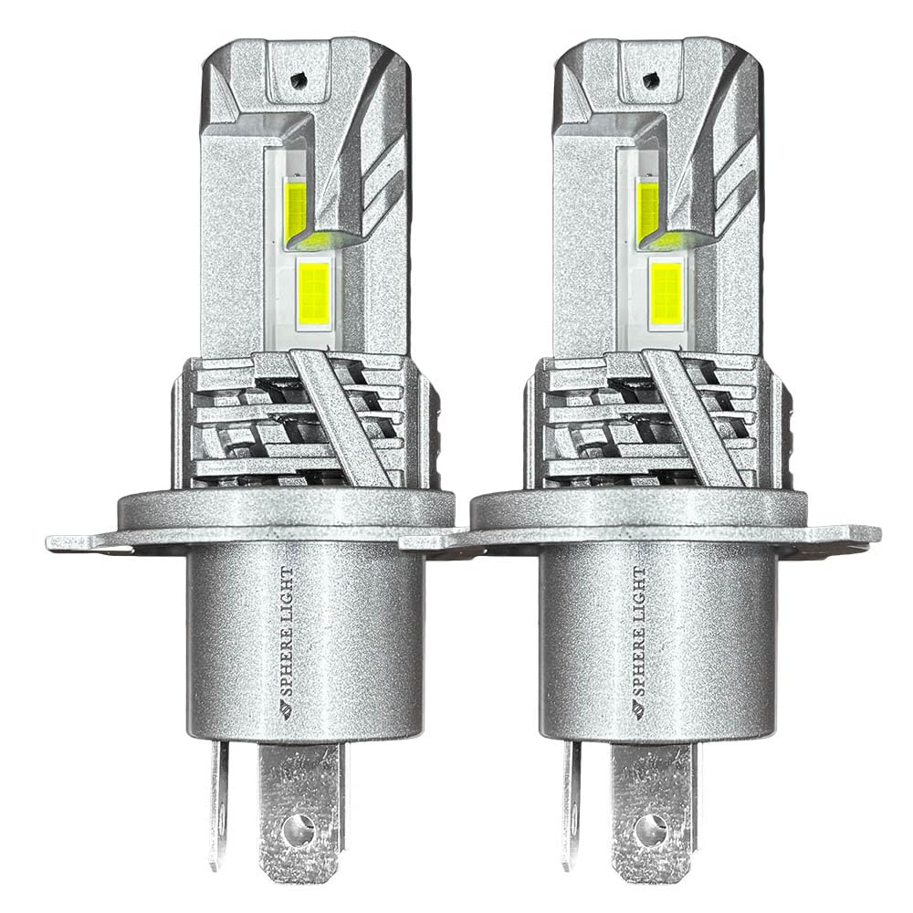 スフィアライト H4 LED ヘッドライト 新基準 車検対応 6000K ホワイト 5000lm 12V ファンレス 簡単取付 ハロゲンサイズ H4 Hi/Lo SPHERELIGHT SLMSTH4C060