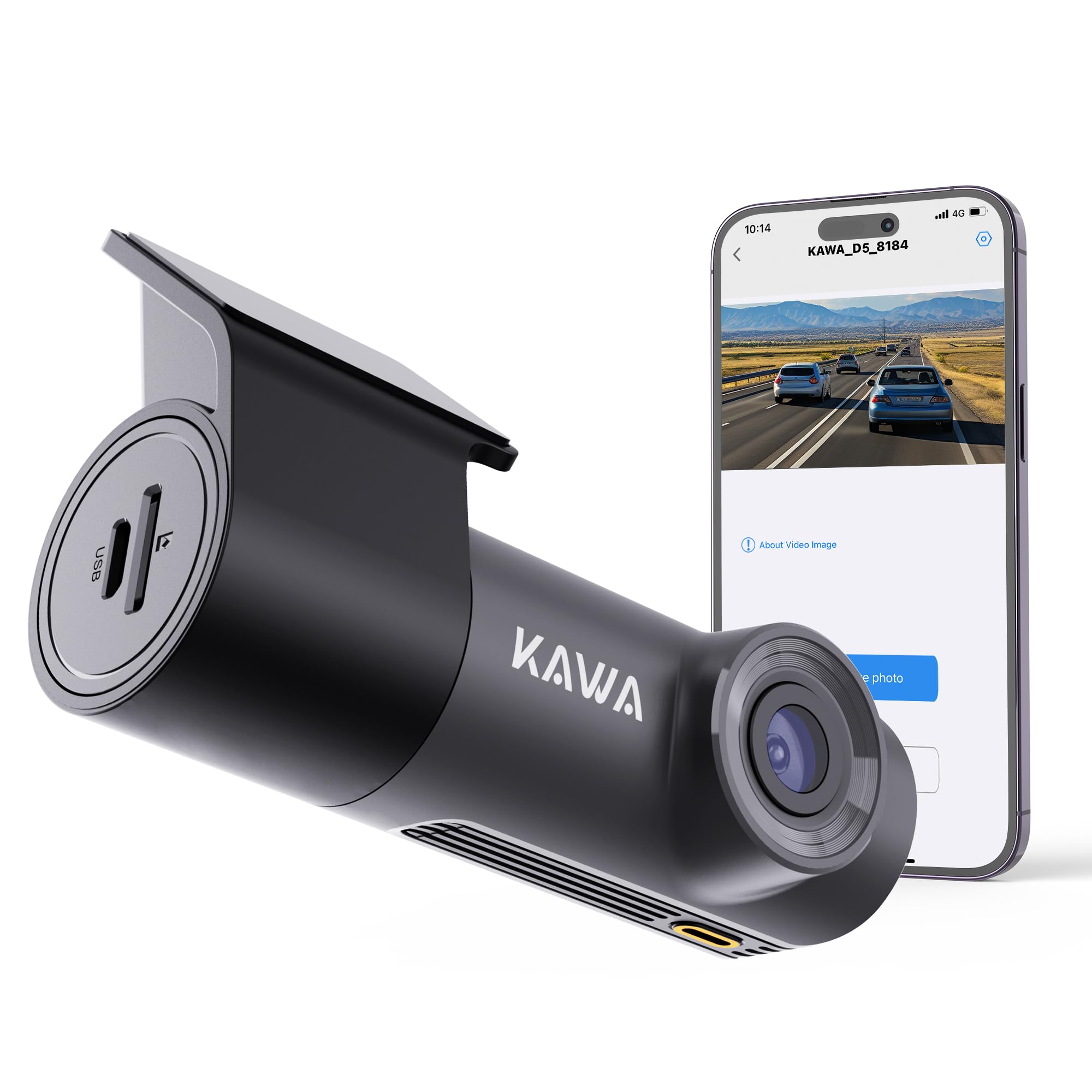 KAWA ドライブレコーダー 解像度2K 暗視機能を強い 音声コントロール 超小型任意取付 スマトフォン連動 360&deg;回転 WI-FI対応 駐車監視 動体検知 Gセンサー 常時録画 緊急録画 衝撃録画 全国LED信号機対策 操作簡単 簡単取付 IOS Android対応 日本語取扱説明書 D5｜WES STORE