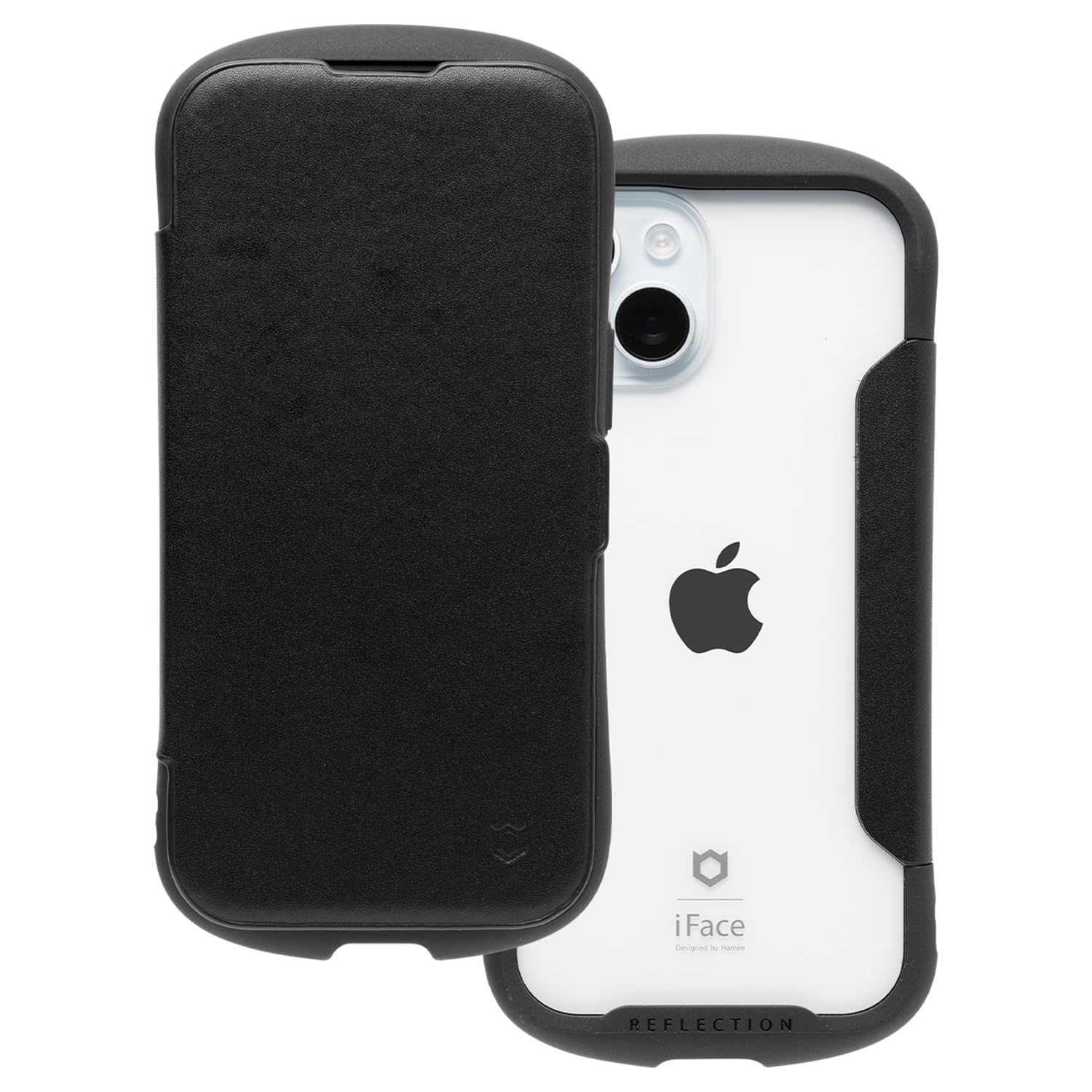 iFace Reflection iPhone 15 入れもの 万覚え帳型 せつ然たる入れもの (黒いこと)【 アイフェイス スマホケース 耐衝撃 アイフォン15 万覚え帳 当用日記入れもの 歌留多納める ポリカーボネート 】 スマートフォン・携帯電話アクセサリー-ケース・カバー-スマートフォン・タブレット