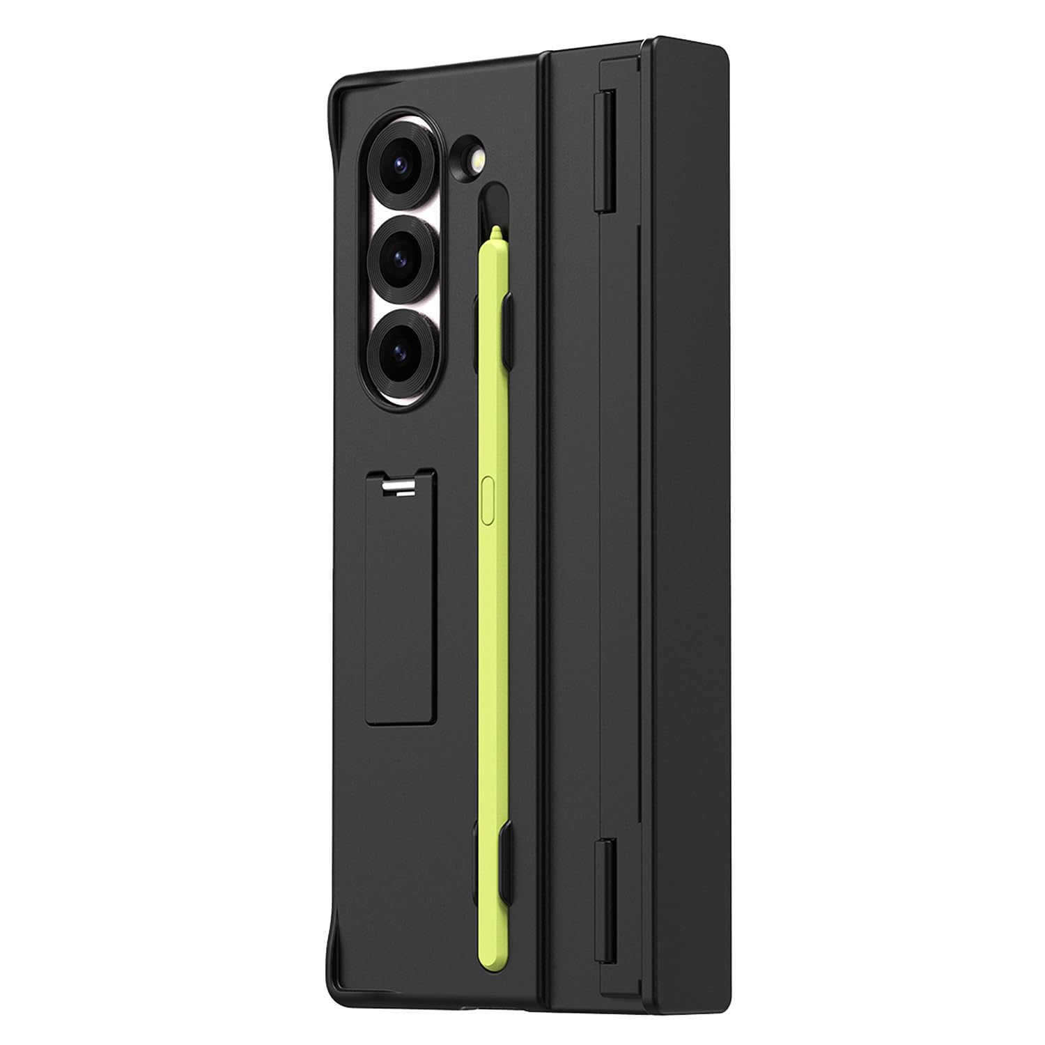 araree Galaxy Z Fold6 対応 ケース ハード カバー《サムスン公式認定品》 [ 360度 フルカバー ビルトイン式 スタンド付き ペンホルダー搭載 折り畳み ヒンジ保護 薄型 軽量 衝撃吸収 ワイヤレス充電対応 ] ギャラクシー Nukin 360 SP ブラック AR26966GZFD6【国内正規品】