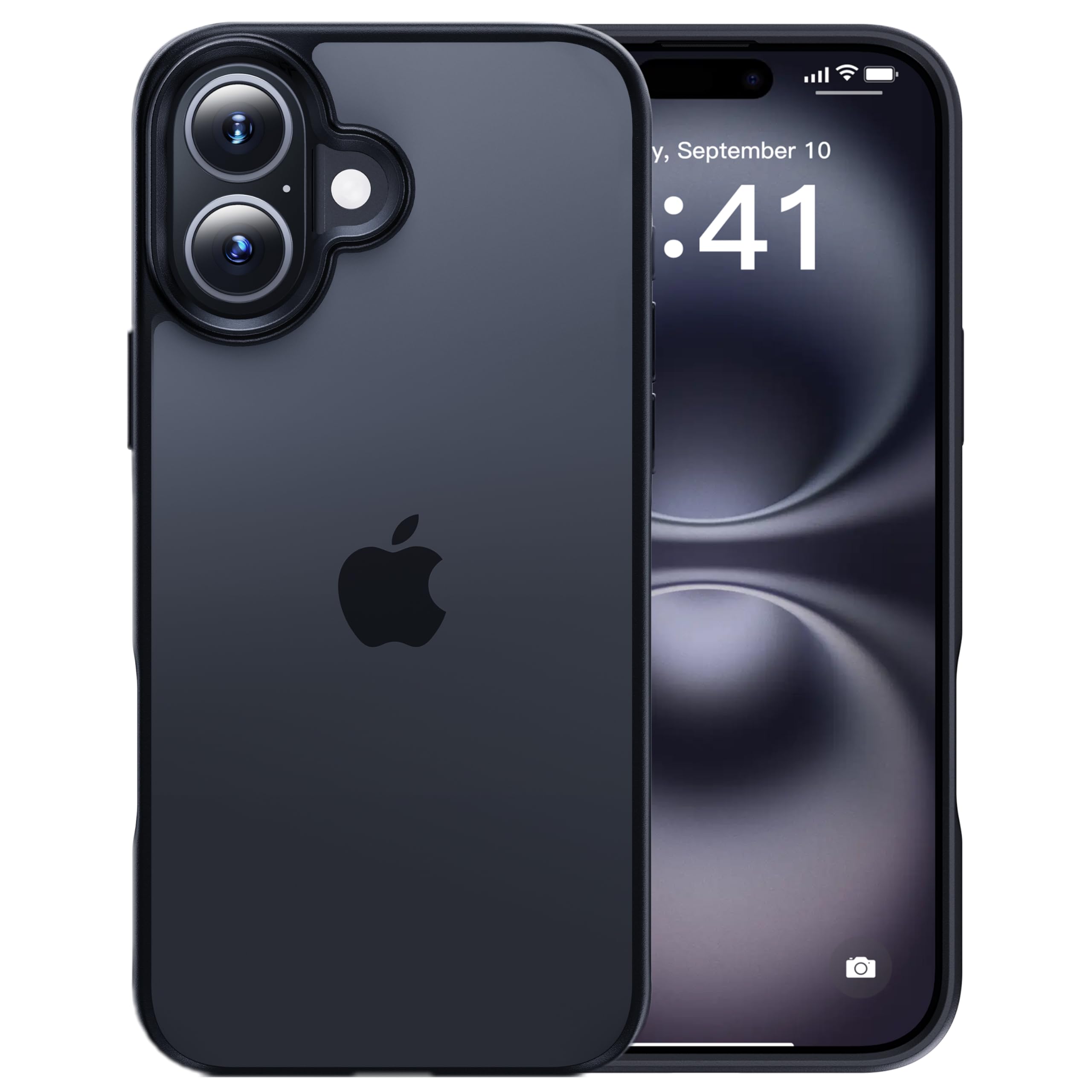 【米軍MIL規格・指紋防止】CASEKOO iphone16 用 ケース 耐衝撃 滑り止め 指紋防止 米軍MIL規格 マット仕上げ ストラップホール付き 黄変防止 耐久性 カバー ワイヤレス充電対応 アイフォン 16 用 6.