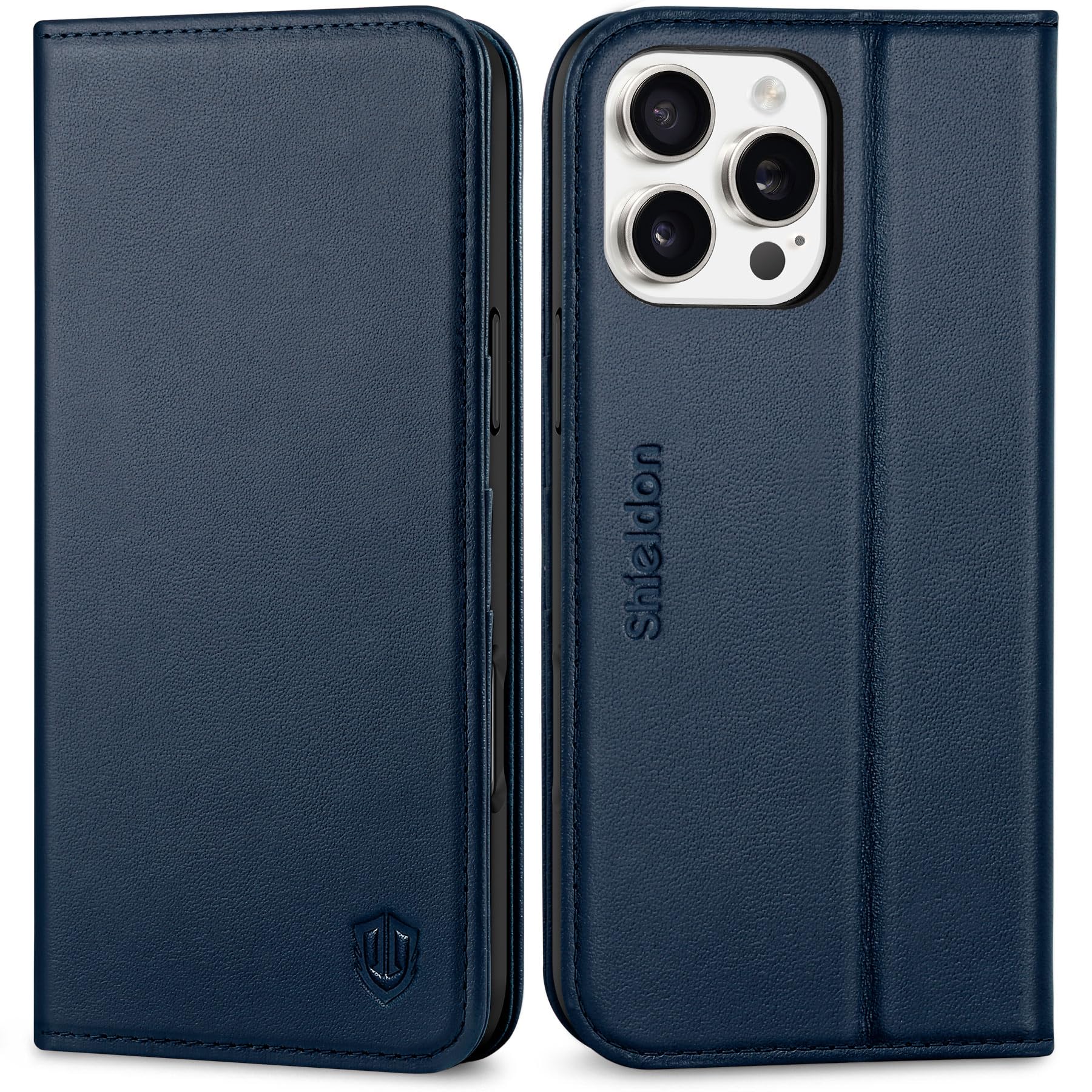 SHIELDON iPhone 16 ProMax 対応ケース 手帳型 本革 あいふぉん 16 プロマックス スマホカバー 衝撃吸収 TPU素材 カード収納 横置きスタンド機能 マグネット内蔵 [RFIDブロッキング] 全面保護 アイホン 10,348円