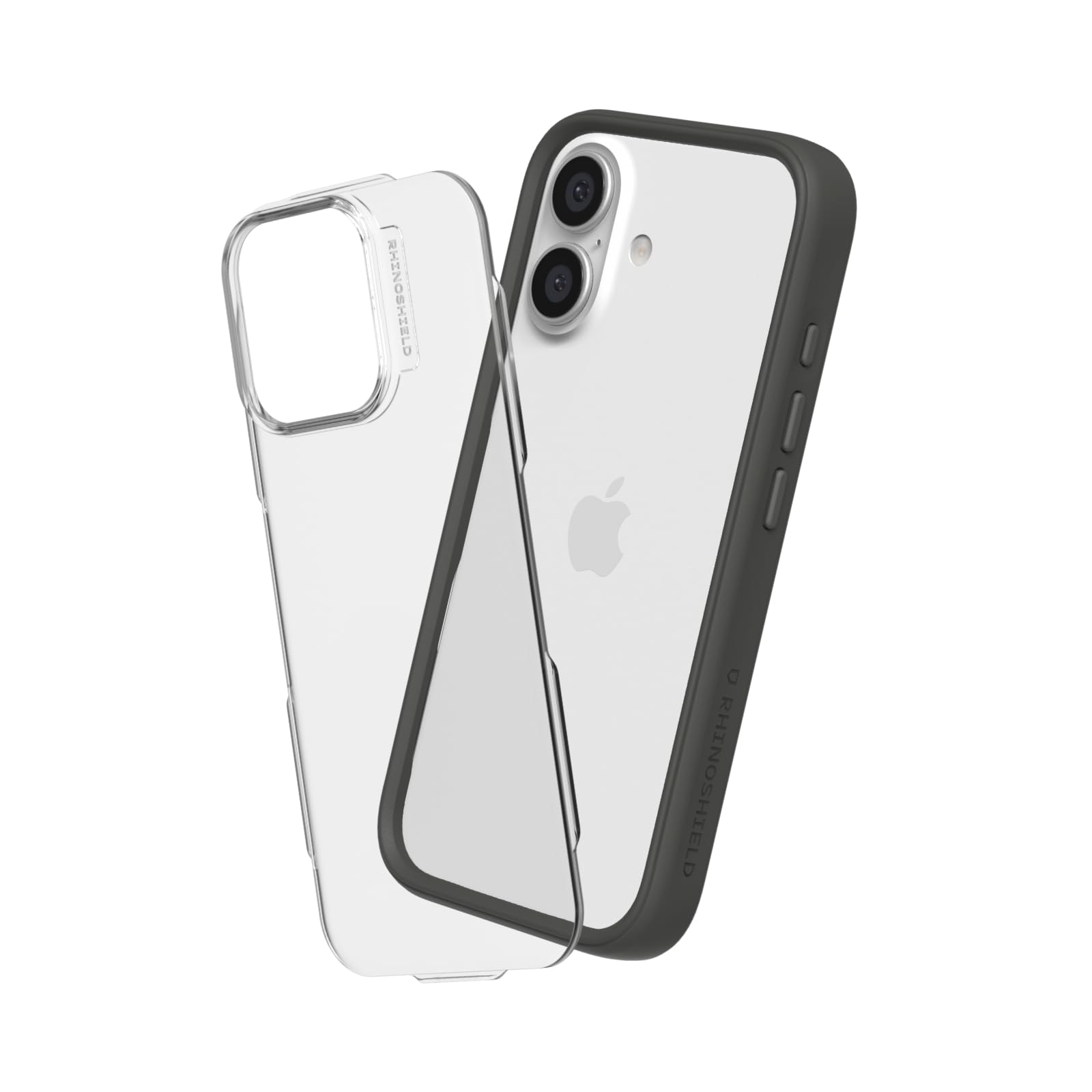 RHINOSHIELD [iPhone 16 Plus] Mod NX ケース 耐衝・腺 米軍MIL規格 衝撃吸収 傷 指紋 防止 薄型 軽量 SGS認証 - グラファイト