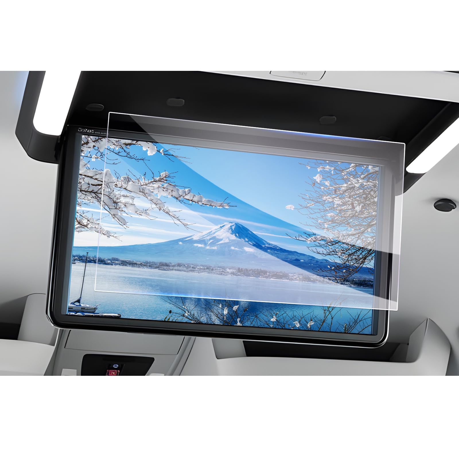 【GAFAT】ホンダ ステップワゴン RP6/RP7/RP8型 6代目 新型 VM-231FE 15.6インチ R4.5~現行 リア席モニター ステップワゴン 15.6 ガラス 後席ディスプレイ 車用液晶保護フィルム 専用ガラスフィルム 9H