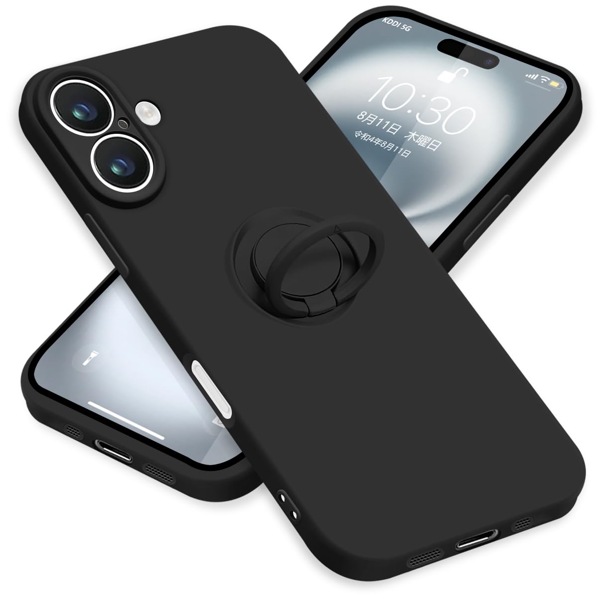 楽天市場】ZHUAZHULE iPhone16 ケース リング付き シリコン