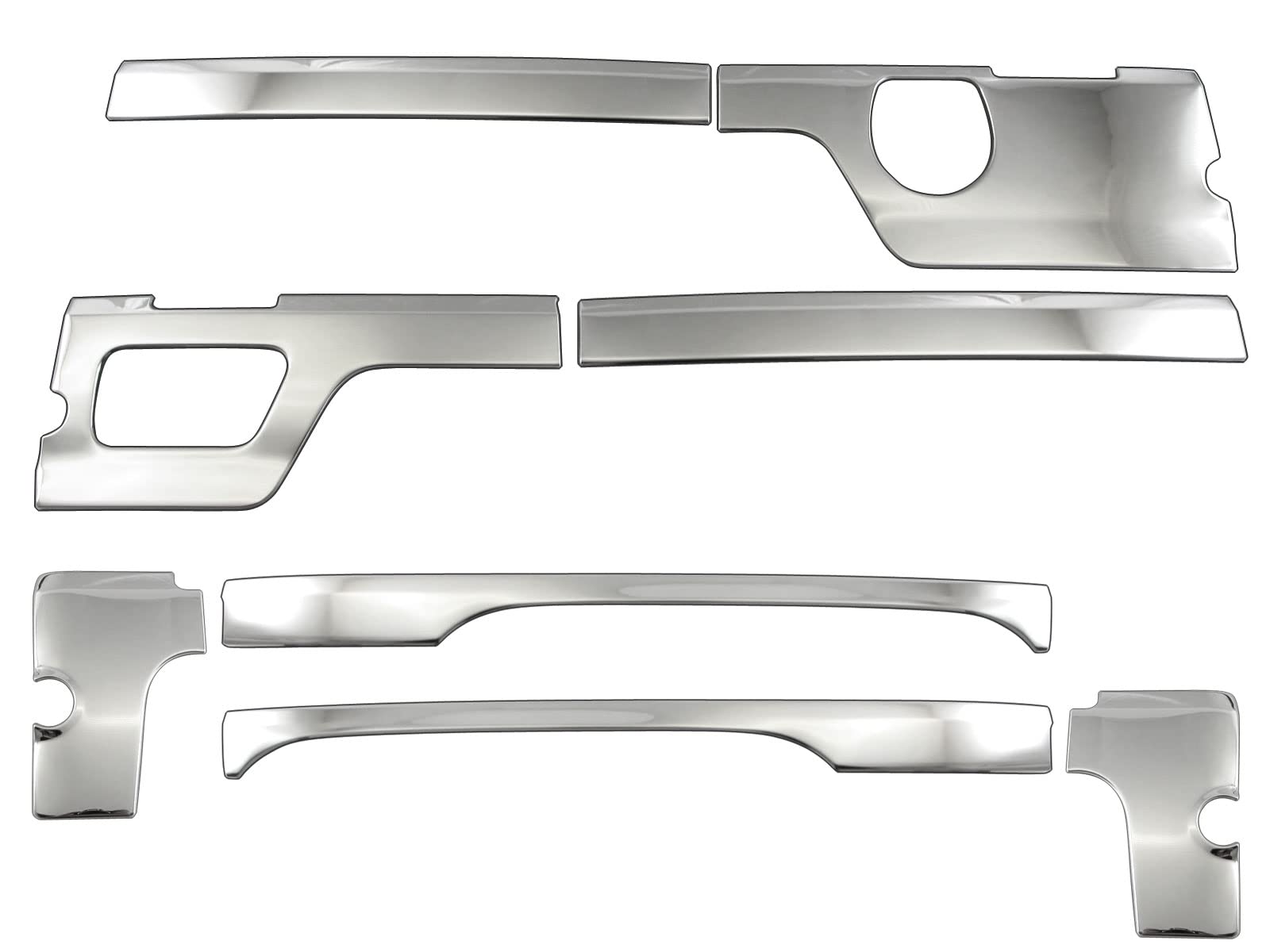 BRIGHTZ アクティトラック HA8 HA9 超鏡面ステンレスメッキパネルデッキサイドパネル 8PC 【 SID－ETC－BIG－016 】 A8 A9 8 9 アクティ トラック アクテイトラック アクテイ