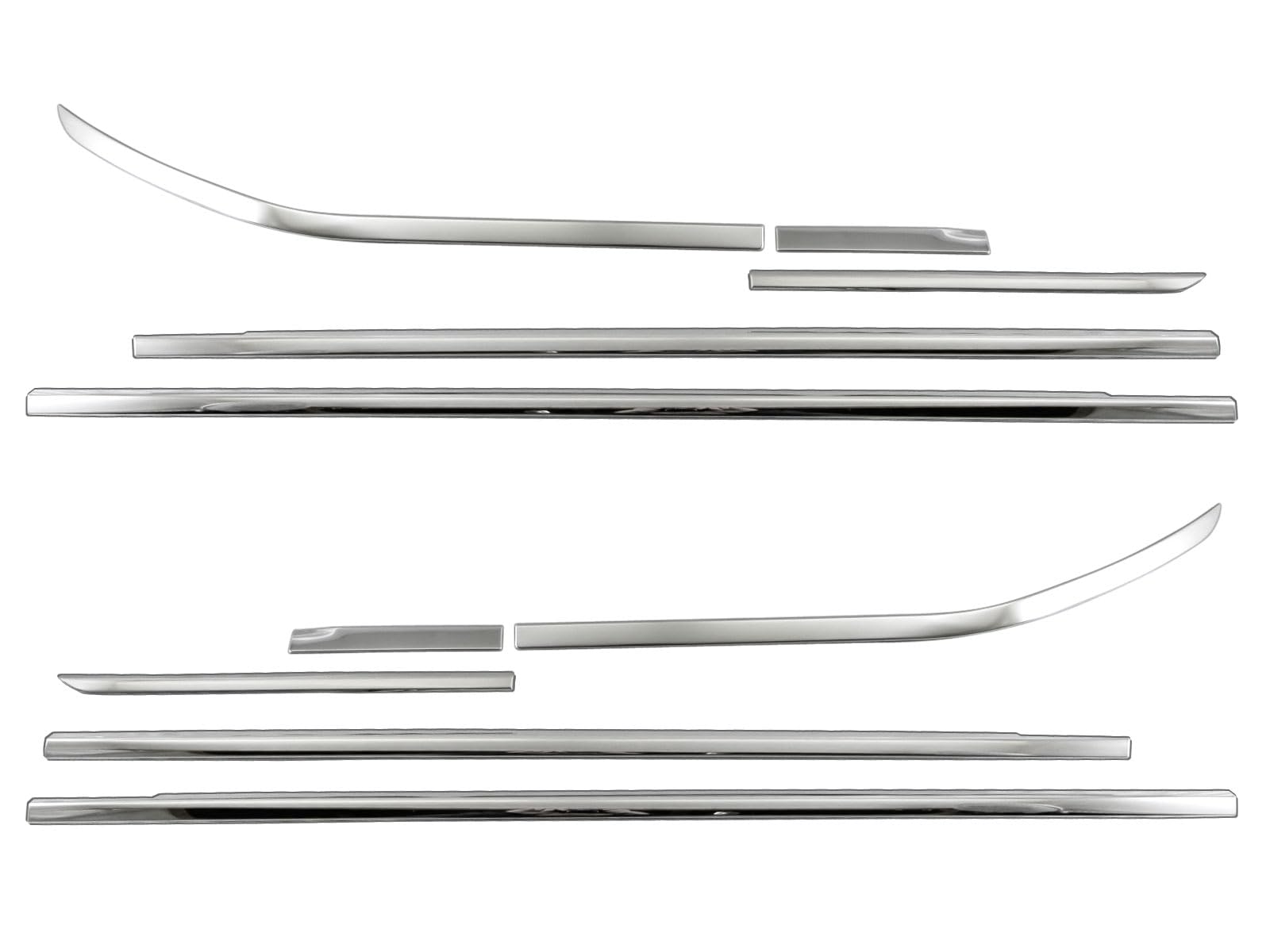 BRIGHTZ ステップワゴン RP6 RP7 RP8 超鏡面ステンレスメッキウィンドウモール 10PC 【 WIN－SIL－162 】 RP P6 P7 P8 6 7 8