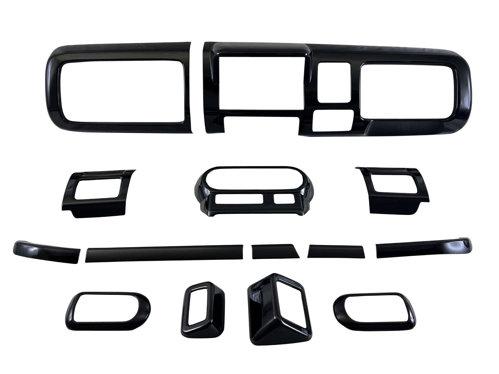BRIGHTZ アクティトラック HA8 HA9 インテリアパネルセット 14PC ピアノブラック 【 WOOD－PAN－142 】 A8 A9 8 9 アクティ トラック アクテイトラック アクテイ