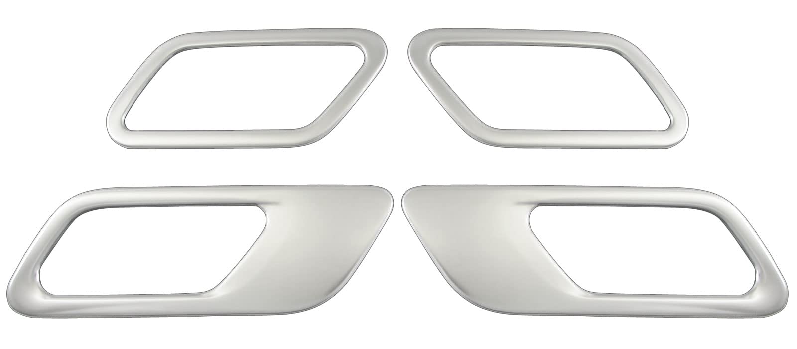 BRIGHTZ エクストレイル T33 SNT33 ステンレスインナードアハンドルカバー 皿 4PC サテンシルバー 【 INS−DHC−254 】 SNT33 ST33 NT33 SNT ST NT T 33 エクストレール|WES STORE