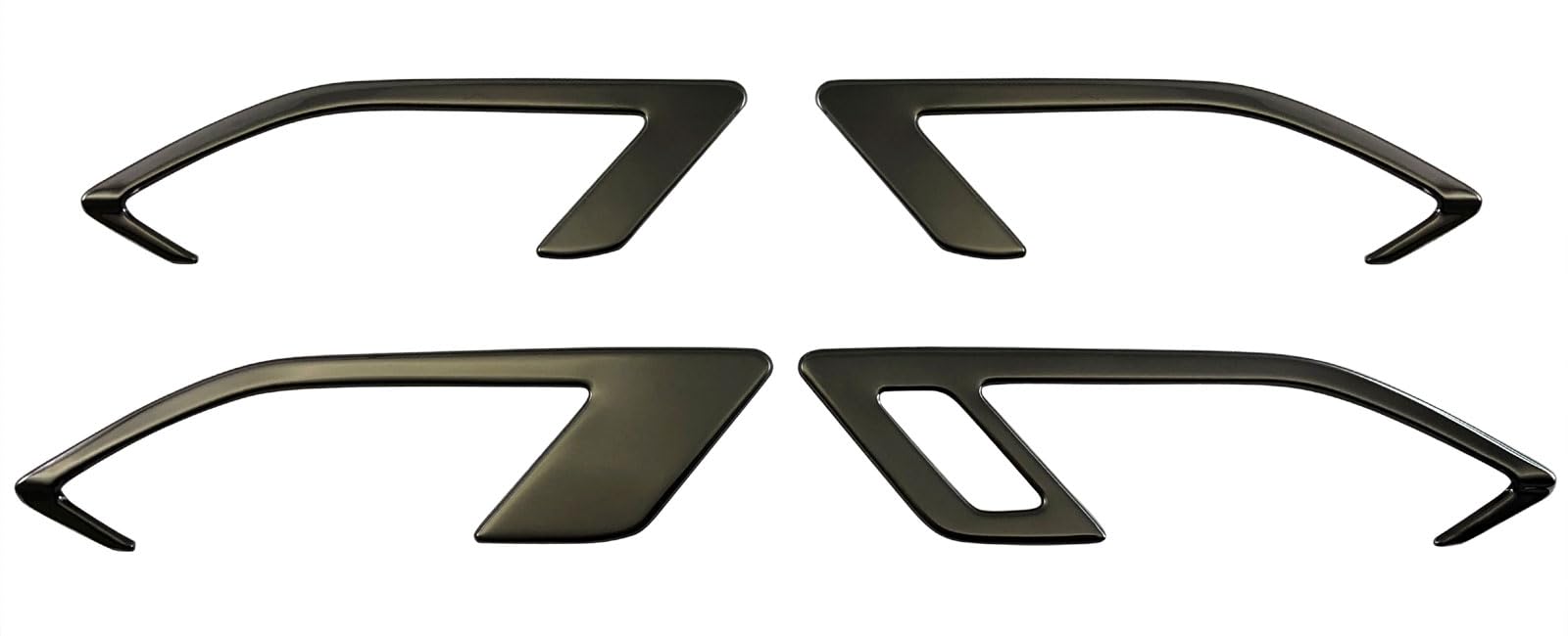 BRIGHTZ ゴルフRヴァリアント CDDNFV ステンレスインナードアハンドルカバー 皿 4PC 黒 【 INS−DHC−319 】 CDD ワゴン フォルクスワーゲン VW ゴルフ R|WES STORE
