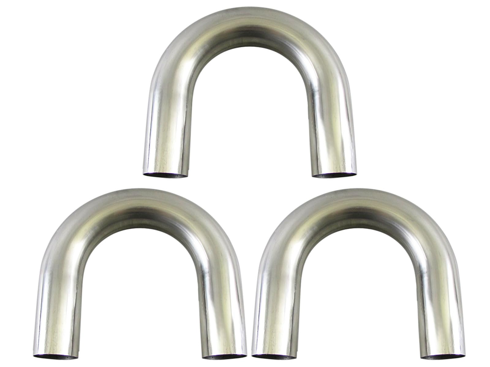 BRIGHTZ 70Φ 180度 ステンレス 曲げパイプ 1.5mm厚 3PC 【 CUR−PIPE−030−3PC 】 70パイ 70φ 180°|WES STORE