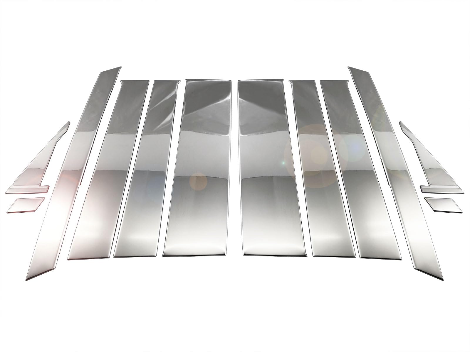 BRIGHTZ スペーシア MK94S 超鏡面ステンレスメッキピラーパネル 12PC バイザー無用 【 PIL−SIL−469 】 MK94 MK 94|WES STORE