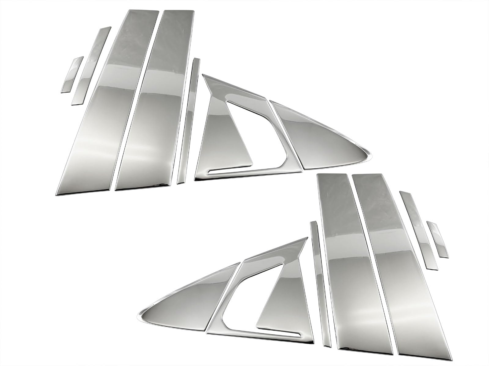 BRIGHTZ プリウス 60 61 65 超鏡面ステンレスメッキピラーパネル 14PC バイザー無用 【 PIL&minus;SIL&minus;461 】 ZVW60 ZVW65 MXWH60 MXWH61 MXWH65 ZVW MXWH W60 W65 H60 H61 H65｜WES STORE