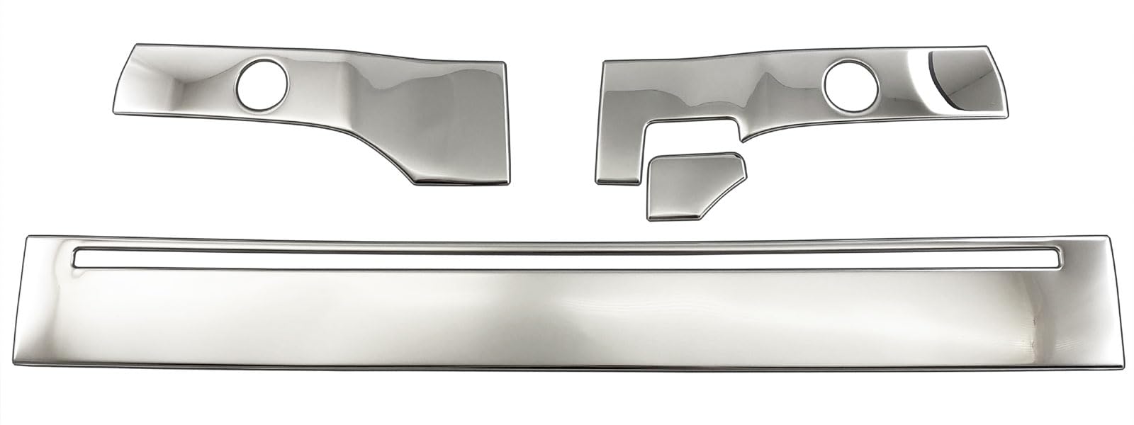 BRIGHTZ フレアワゴンカスタムスタイル MM54S MM94S 超鏡面ステンレスメッキフロントバンパーグリルモール 4マイコン 【 GRI－COV－M－123 】 MM54 MM94 MM 54 94