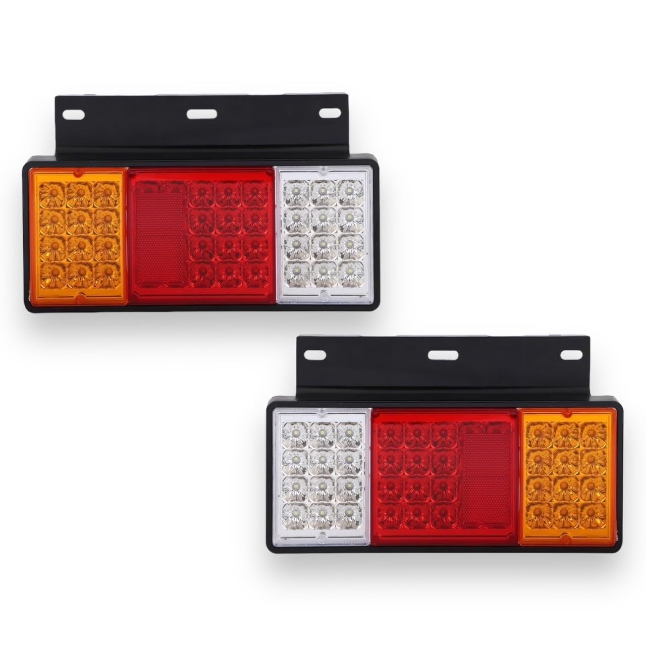 Kanoan トラック LED テールランプ 24V 左右 セット ウインカー ブレーキ バック ライト リフレクター トレーラー ボート 反射板 付き いすゞ エルフ 等 トレーラー LED 88発 社外品 汎用品｜WES STORE 9,263円