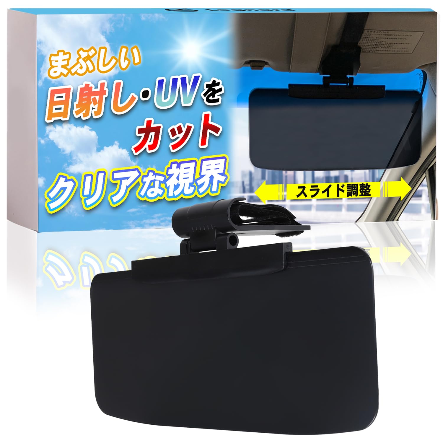 楽天市場】サンバイザー 車 まぶしい 日差し UVカット スクリーン