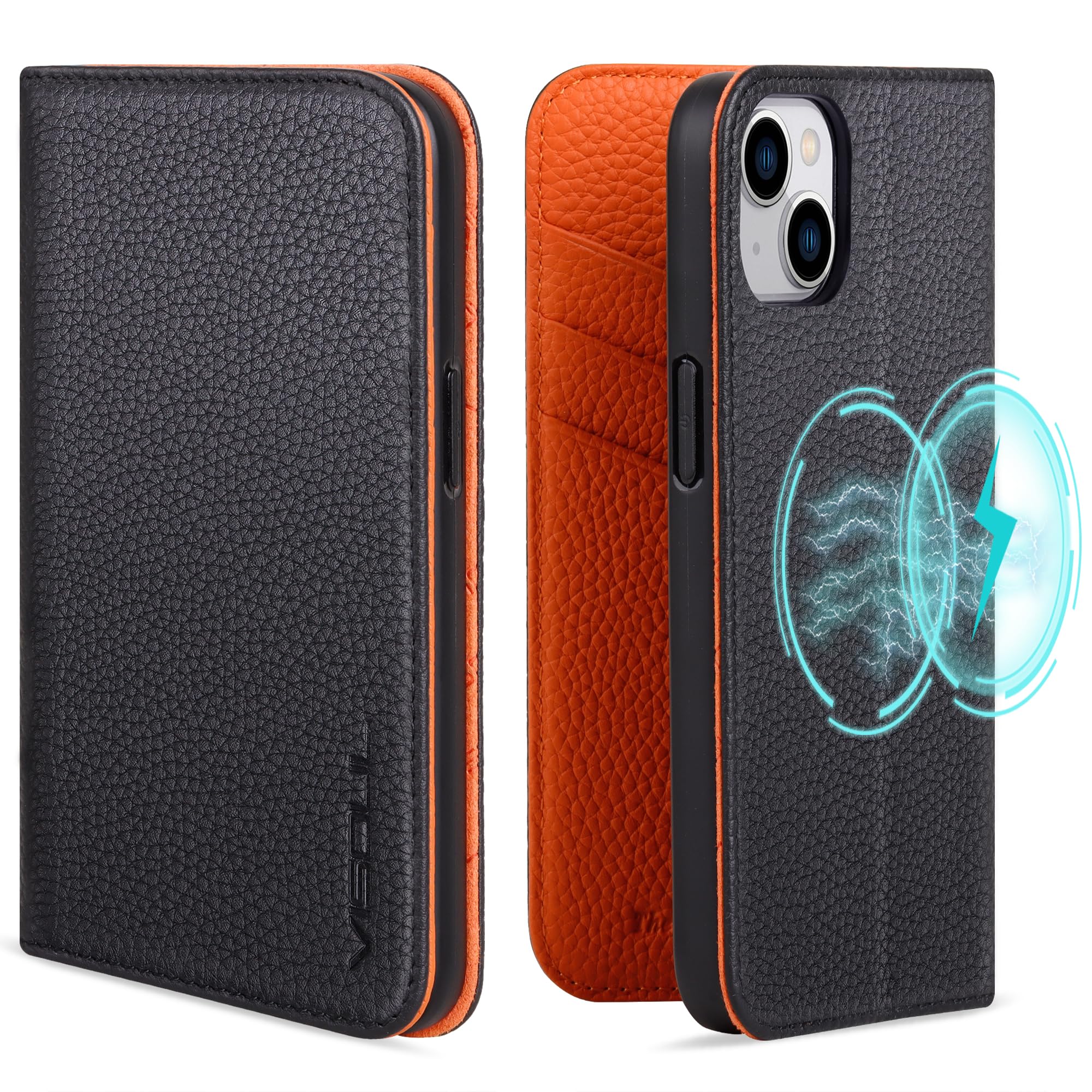 VISOUL iphone15 入れもの 万覚え帳型 本革 MagSafe相応う スマホケース なめし革入れもの 万覚え帳型入れもの アイフォン15 入れもの 歌留多納める 持ちはこぶ入れもの 全面保護すること 磁石 延性のあるなTPU原料品 磁石式 照明ランプ